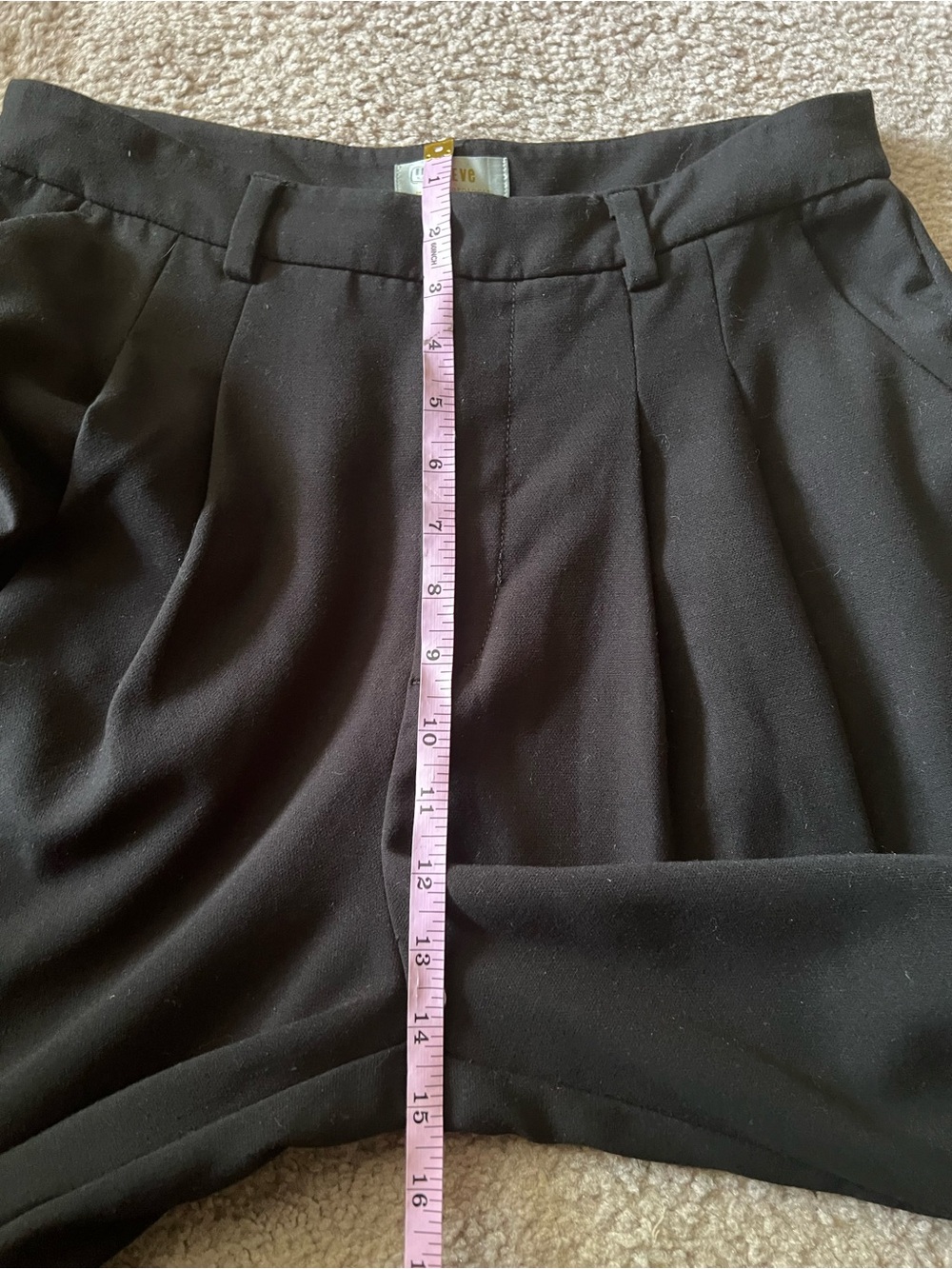 Anthropologie Maeve Black Super Wide Leg Pleated Trousers Sz 10 - Picture 11 of 14
